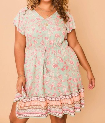 Cozy Co. cleo curvy dress Mint-image
