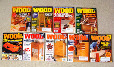 Better Homes & Gardens WOOD Magazine - 9 Issues from 2008 & 2009 - #182 to #190-image