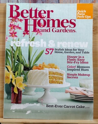 Better Homes and Gardens APRIL 2013 Refresh & Renew 57 Stylish Ideas For Home, -image