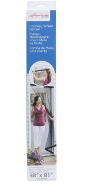 Saint-Gobain, Charcoal ADFORS Screen Curtain, 38” x 81-image