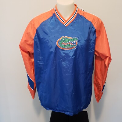 Vintage Florida Gators Wind Rain Track Jacket Pullover Coat Blue Size Medium -image