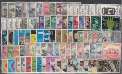 SPAIN - ESPAÑA - YEAR 1964 COMPLETE YEAR SET WITH ALL THE STAMPS AND SHIELDS-image