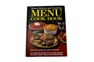 Better Homes And Gardens Menu Cook Book Complete Menus 1973 Meredith Hardcover -image