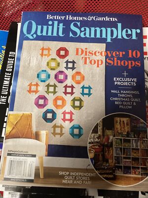 Better Homes & Gardens Quilt Sampler November 2021 Magazine T-434-image
