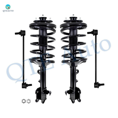 Set 4 Front Sway Bar Link-Quick Complete Strut For 2006-2008 Honda Pilot V6 FWD-image