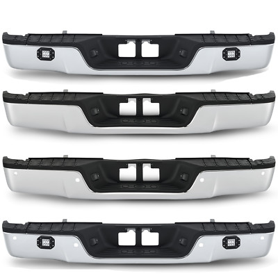 [LED Lights]For 2007-2013 Toyota Tundra Complete Steel Rear Bumper w/ Holes-image