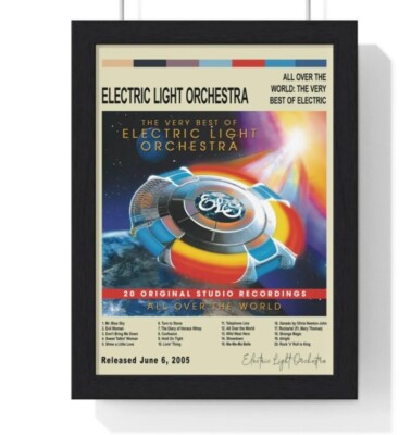 Poster Electric Light Orchestra All Over the World Album Cover Poster, gift fans-image