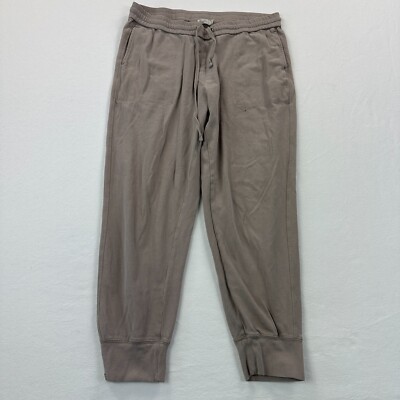 Barefoot Dream Malibu Sweatpants womens large gray pull on stretch beach cozy-image