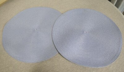 NEW Set of 2 Pier 1 Imports Light Blue Woven 15