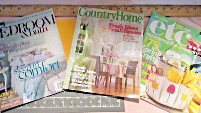VTG~LOT 3 COUNTRY HOME+BETTER HOMES & GARDENS(BED & BATH)+JO-ANN etc. Magazines-image