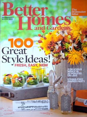 BETTER HOMES & GARDENS - MAGAZINE, SEPTEMBER 2013-image
