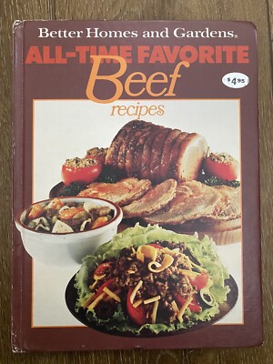 Vintage 1977 Better Homes & Gardens Beef Favorites Cookbook Recipes Cook Book-image