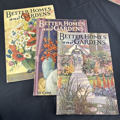 3 1926 BETTER HOMES & GARDENS MAGAZINE - FULL PAGE COLOR ADS - L 2884-image