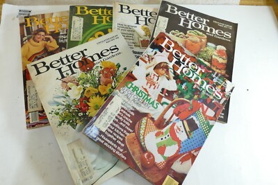Better Homes Garden Magazine 6 Issue Lot 1977 - 979 Vintage Decor Design Meals-image