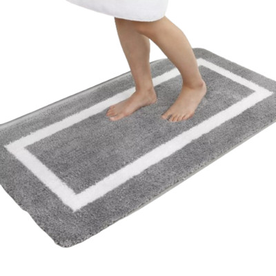 NNEOBA Luxurious Comfort: Olanly Absorbent Bath Mat for Stylish and Cozy Home De-image