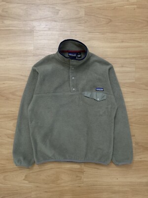 Vintage Patagonia SnapT Fleece Synchilla Olive 90s Assembled In Jamaica Medium-image