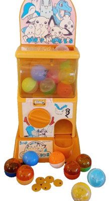 Rare Pocket Monster Gacha Poke Machine 2 Kawaii Design Japan Import Used-image