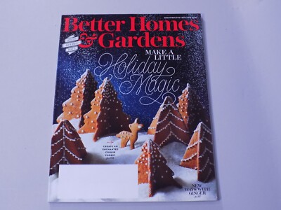 Better Homes Gardens Magazine 12 2021 Holiday Christmas Magic Gingerbread Cookie-image