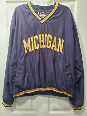 Michigan Pullover Wind Breaker / Vintage Team Edition Apparel  XL-image