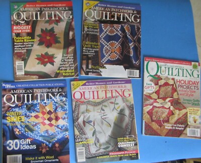 Lot of 5 American Patchwork & Quilting Magazines  Better Homes & Gardens-image