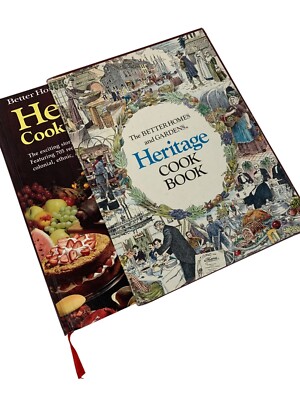 VTG 70s The Better Homes And Gardens Heritage Cook Book Large Hardcover 8813-image