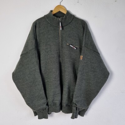 Vintage Cabelas Wind Stopper Jumper Mens 2XL Tall Khaki 1/2 Zip Hunting Outdoors-image