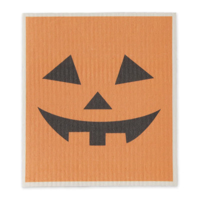 Design Imports Swedish Dishcloth, Jack-o-Lantern (755526A)-image