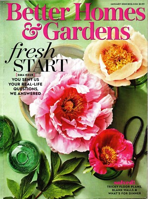 Better Homes & Gardens Magazine January 2020 Fresh Start-image
