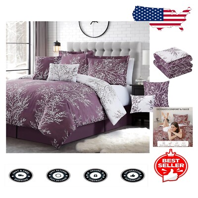 Spirit Linen 5-Piece Twin Comforter Set in Lilac - Cozy Bed Set for Deep Sleep-image
