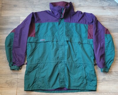Vintage 90’s Columbia Wind Jacket Mens XL Gizzmo Color Block Radial Sleeve-image