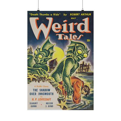 Lovecraft Shadow Over Innsmouth Pulp Cover 1942 Matte Poster-image