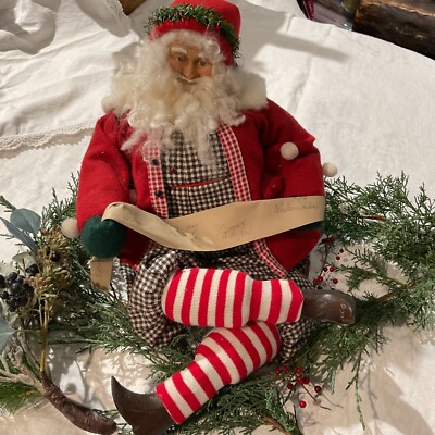 Vintage MUSICAL MECHANICAL SANTA “SANTA CLAUS IS COMING TO TOWN” wind up, moves-image