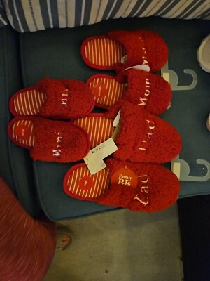 PJ Family Slipper Set Super Cozy. Mens XL 12-13/ Womens SM 5-6/ KIDS Large 2-3-image