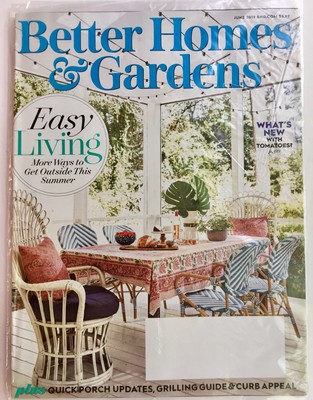 Better Homes & Garden Magazine NEW June 2019 Easy Living Curb Appeal-image