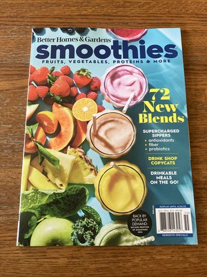 Better Homes & Gardens Magazine 2025 • smoothies • 72 New Blends Fruits Veggies-image