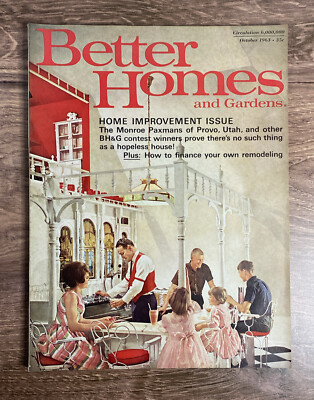Better Homes and Gardens Magazine October 1963 Rare Clean Vintage Ideas-image