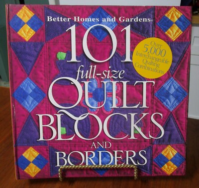 101 Full-Size Quilt Blocks and Borders  ~ Spiral HC ~ Better Homes and Garden-image