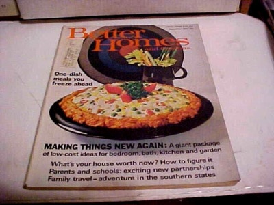 BETTER HOMES AND GARDENS Magazine, September 1972, One-Dish Meals, Family Travel-image