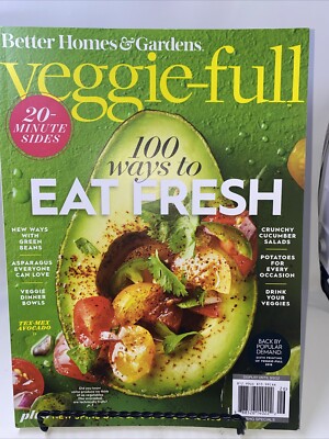 BETTER HOMES & GARDENS VEGGIE-FULL  2022 Magazine Food Recipe Cooking-image