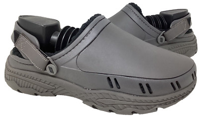 Skechers Men's Foamies Creston Ultra Lined Cozy Vibez Khk Clogs Size:9 191B-image
