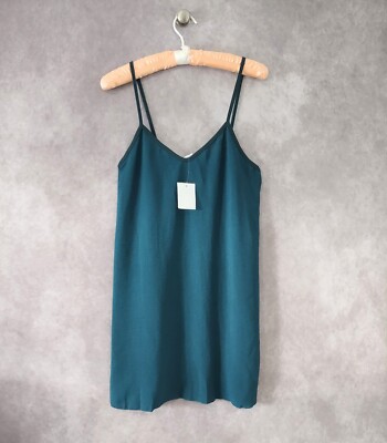 Cozy Rozy Sleepwear Womens Small Green Nightgown Pullover Chemise Ladies Slip-image