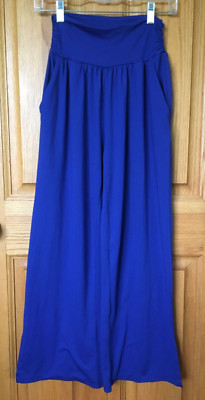 UEU WOman's Small Blue Stretch Pants With Pockets Cozy Comfort-image