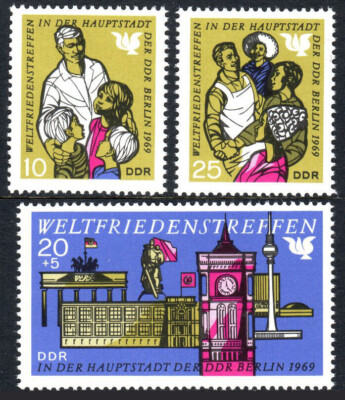 Germany DDR 1969 Workers Set #1116 - 1118 Mint NH Complete-image