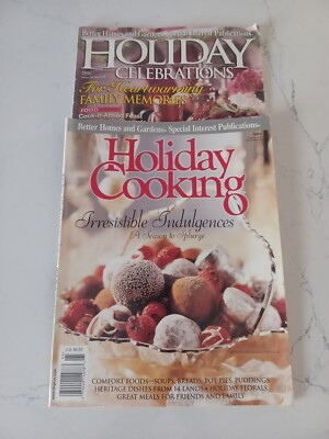 Better Homes And Garden Holiday Cooking 1998 & 1999 Cook Book Magazines -image