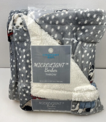 Comfort Bay Microlight Berber Plush Throw 50