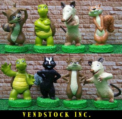 NEW DISNEY DREAMWORKS STUDIOS OVER THE HEDGE MOVIE MINI FIGURE HAMMY, OZZIE , RJ-image