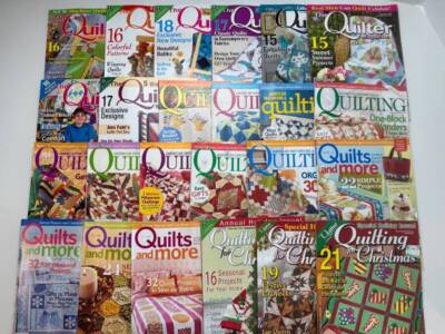 LOT 24 Quilting Magazines The Quilter for Christmas American Patchwork PATTERNS-image