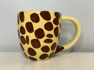 Pier 1 Imports Giraffe Surprise Inside Coffee Cup Mug Peek a Boo Hand Painted-image