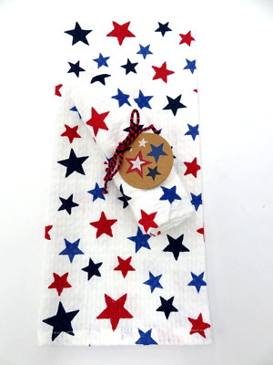 DII~ Linen Kitchen Towels 18 x 28 inches ~ Oh My Stars ~ Gift Set of Two-image