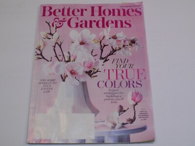 Better Homes Gardens Magazine 4 April 2020 Easter Sparkle Colors Arrange Flowers-image